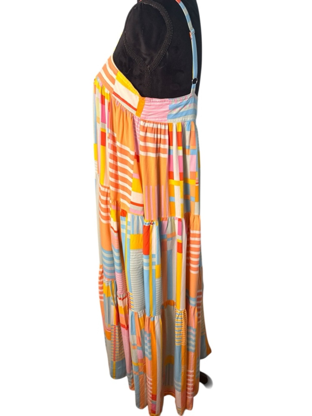 Anthropologie Multicolor Striped Patchwork Maxi Dress - Picture 4 of 9